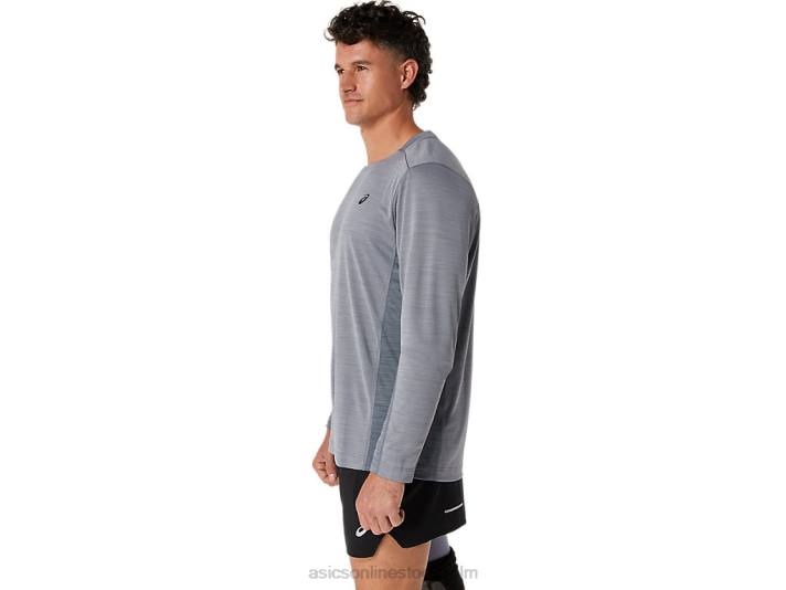 Asics träna sana långärmad män D6D0596 sheet rock/metropol