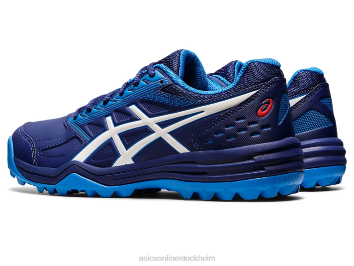 Asics gel-dödligt fält män D6D01213 dyk blå/vit