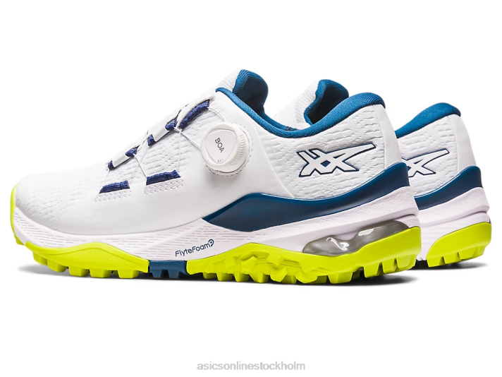 Asics gel-kayano ace boa män D6D077 vit/makoblå