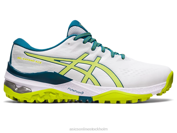 Asics gel-kayano ess män D6D0457 vit/neon lime