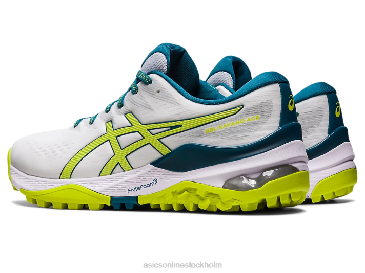Asics gel-kayano ess män D6D0457 vit/neon lime