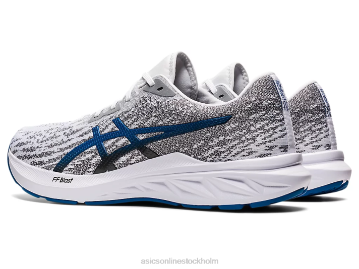 Asics dynablast 2 män D6D01479 vit/lake drive