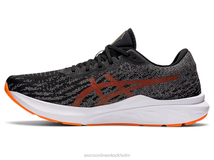 Asics dynablast 2 män D6D01486 svart/chockerande orange