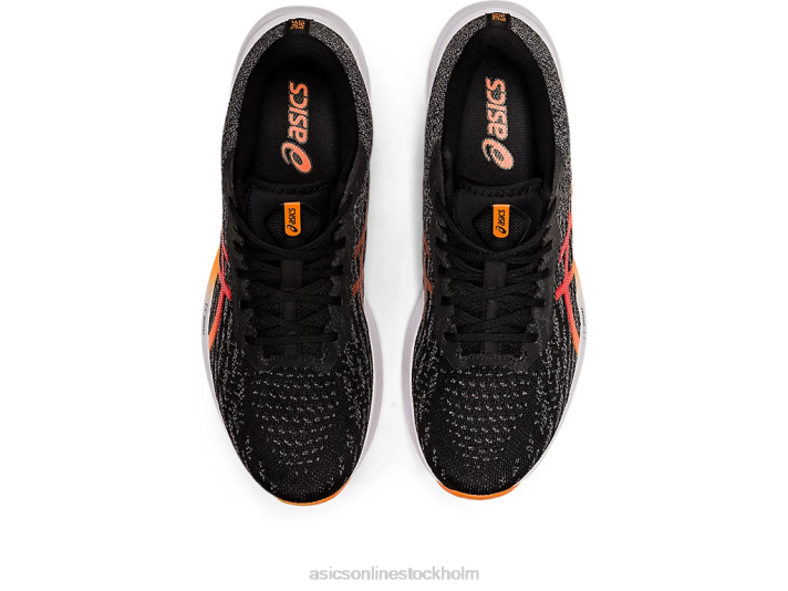 Asics dynablast 2 män D6D01486 svart/chockerande orange
