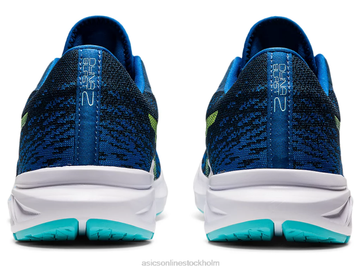 Asics dynablast 2 män D6D01492 lake drive/hazard green