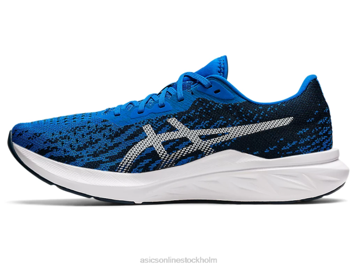 Asics dynablast 2 män D6D01723 elektrisk blå/vit