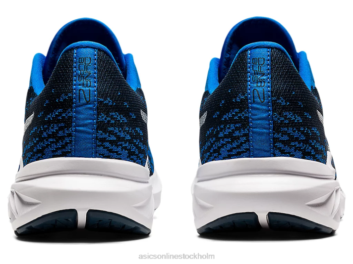 Asics dynablast 2 män D6D01723 elektrisk blå/vit
