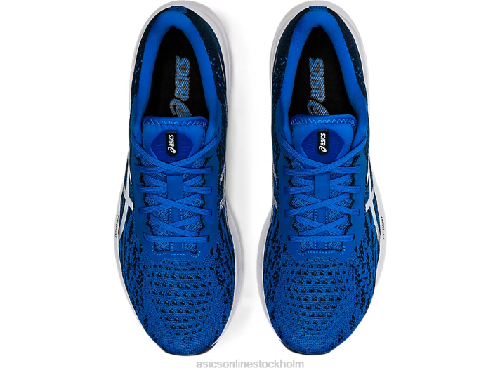 Asics dynablast 2 män D6D01723 elektrisk blå/vit