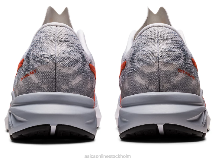 Asics dynablast 3 män D6D0792 vit/körsbärstomat