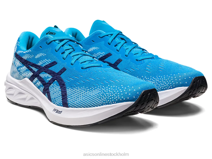 Asics dynablast 3 män D6D088 öblå/indigoblå