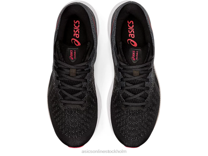 Asics evoride 2 män D6D01781 svart/elektrisk röd