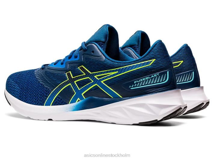 Asics fuzeblast män D6D01579 lake drive/hazard green