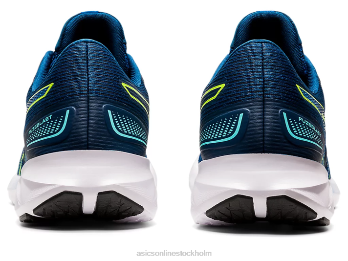 Asics fuzeblast män D6D01579 lake drive/hazard green