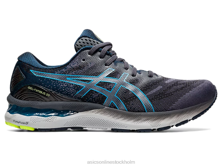 Asics gel-nimbus 23 män D6D02018 bärare grå/digital aqua
