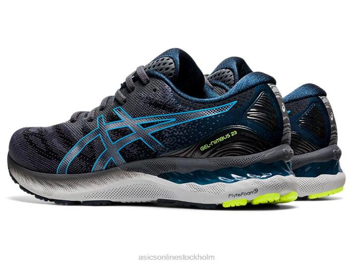 Asics gel-nimbus 23 män D6D02018 bärare grå/digital aqua