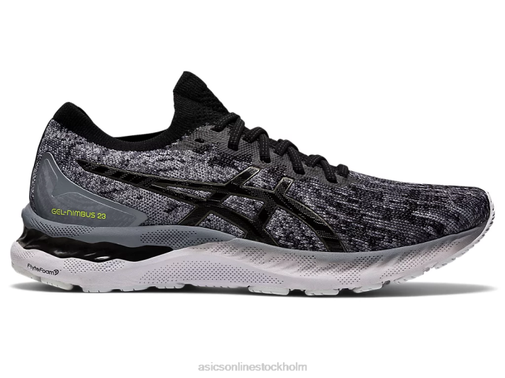 Asics gel-nimbus 23 stickad män D6D01884 sheet rock/svart