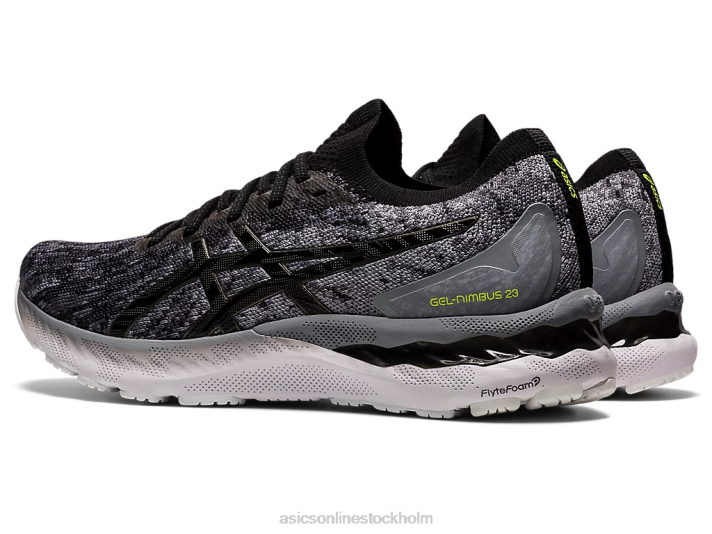 Asics gel-nimbus 23 stickad män D6D01884 sheet rock/svart