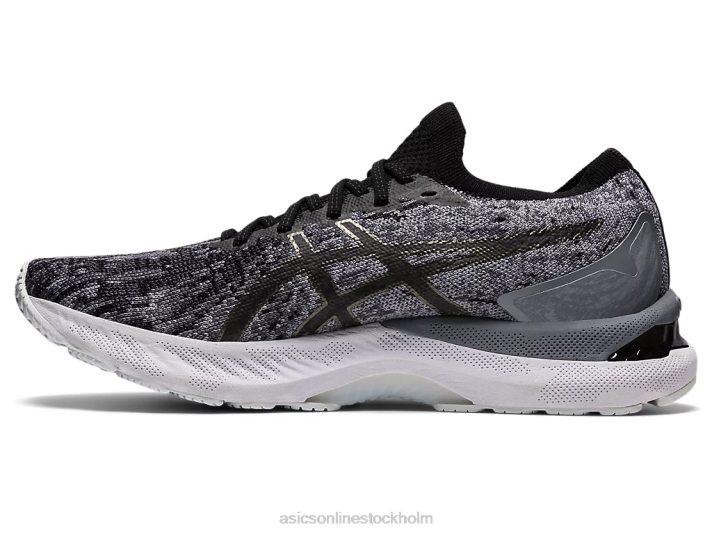 Asics gel-nimbus 23 stickad män D6D01884 sheet rock/svart