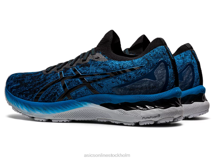 Asics gel-nimbus 23 stickad män D6D01895 återfödd blå/svart