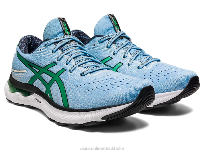 Asics gel-nimbus 24 begränsad upplaga män D6D01014 arktisk himmel/koriander