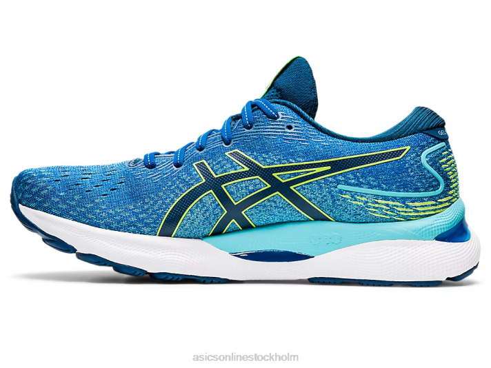 Asics gel-nimbus 24 bred män D6D01467 lake drive/hazard green