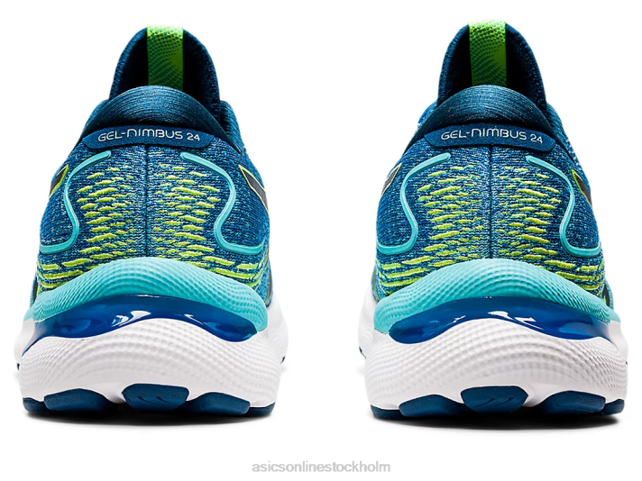 Asics gel-nimbus 24 bred män D6D01467 lake drive/hazard green