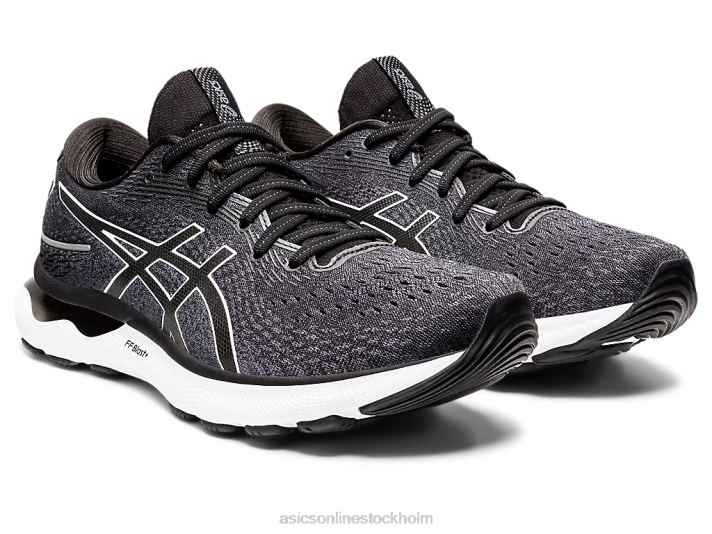 Asics gel-nimbus 24 bred män D6D01471 svart vit