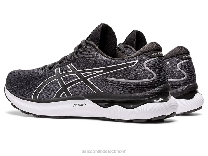 Asics gel-nimbus 24 bred män D6D01471 svart vit