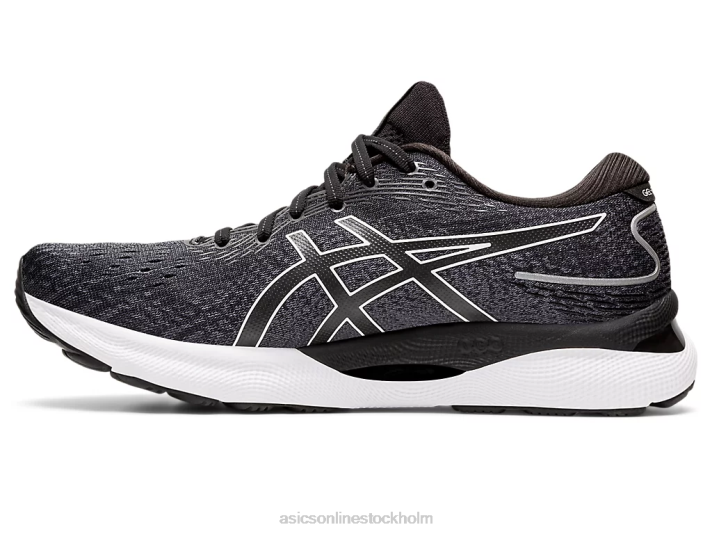 Asics gel-nimbus 24 bred män D6D01471 svart vit