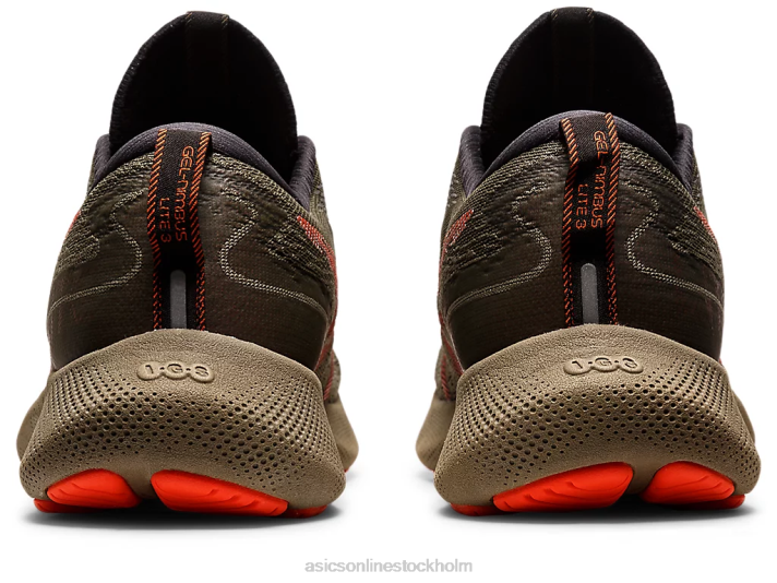 Asics gel-nimbus lite 3 män D6D01062 mantelgrön/körsbärstomat