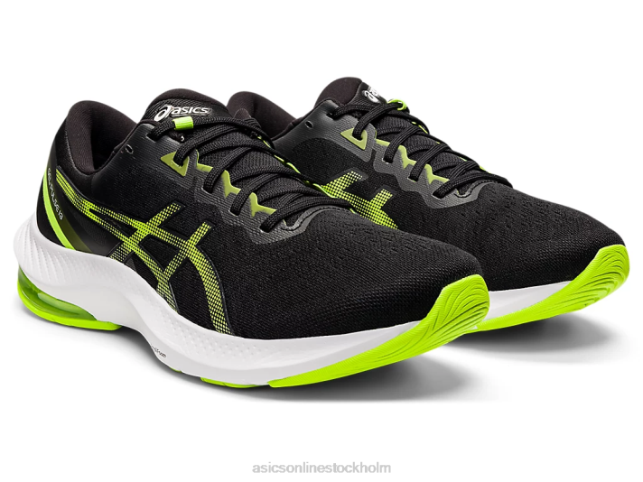 Asics gel-puls 13 män D6D01495 svart/farlig grön