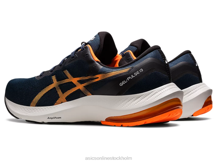 Asics gel-puls 13 män D6D01530 fransk blå/chockerande orange