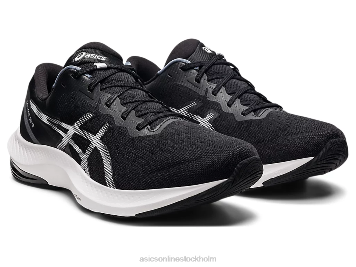 Asics gel-puls 13 män D6D01719 svart vit