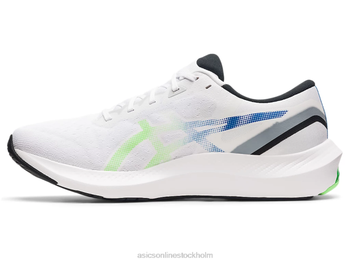 Asics gel-puls 13 män D6D01727 vit/ljus lime