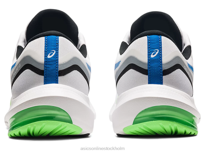 Asics gel-puls 13 män D6D01727 vit/ljus lime