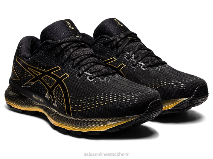 Asics gel-saiun män D6D01739 svart/rent guld