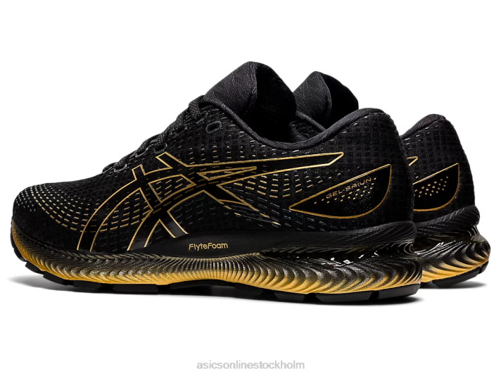 Asics gel-saiun män D6D01739 svart/rent guld