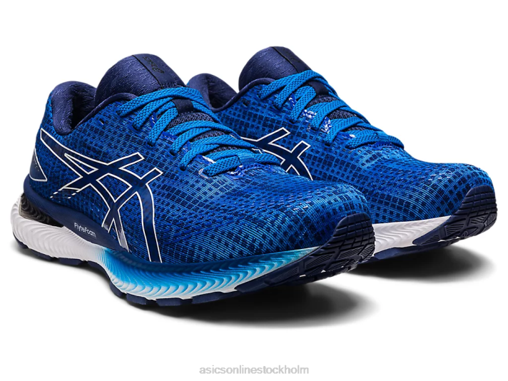 Asics gel-saiun män D6D0496 elektrisk blå/vit