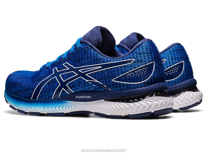 Asics gel-saiun män D6D0496 elektrisk blå/vit