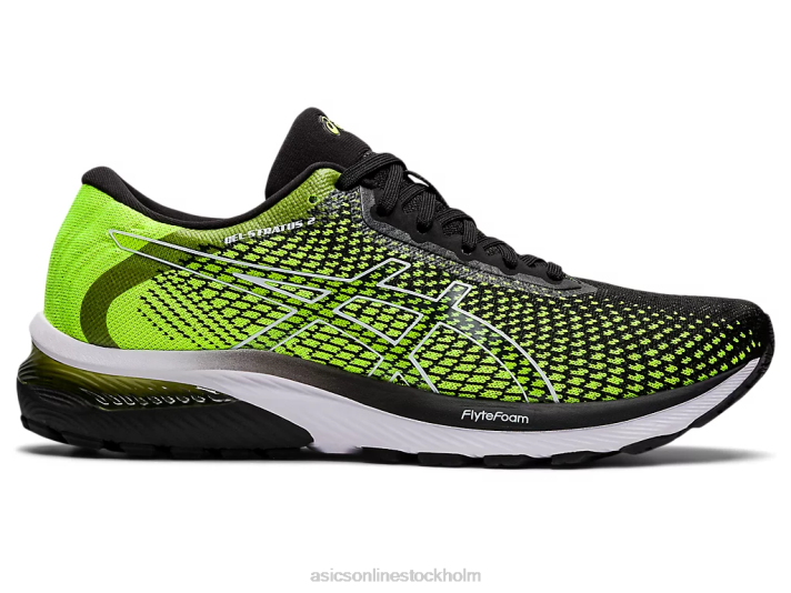 Asics gel-stratus 2 stickad män D6D0686 säkerhetsgul/svart