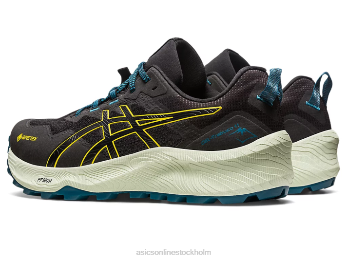 Asics gel-trabuco 11 gtx män D6D053 svart/guldgul