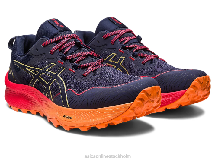 Asics gel-trabuco 11 män D6D0250 indigoblå/olivolja