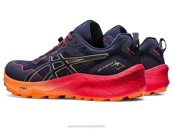 Asics gel-trabuco 11 män D6D0250 indigoblå/olivolja