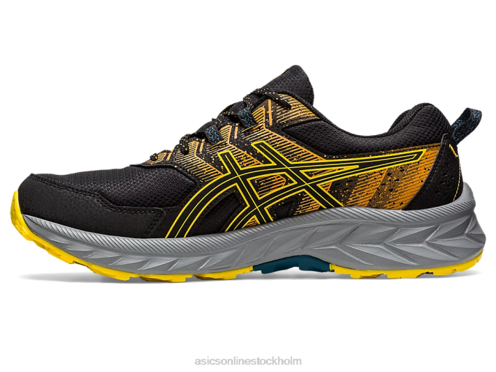 Asics gel-venture 9 män D6D0103 svart/guldgul