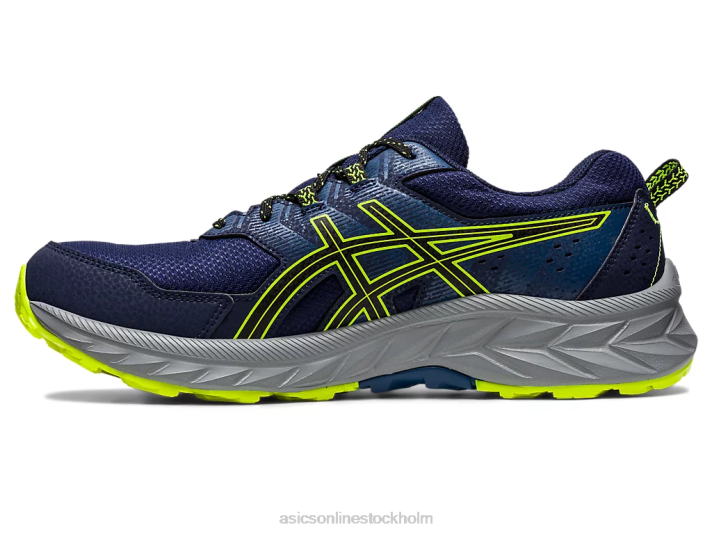 Asics gel-venture 9 män D6D0107 peacoat/säkerhetsgul