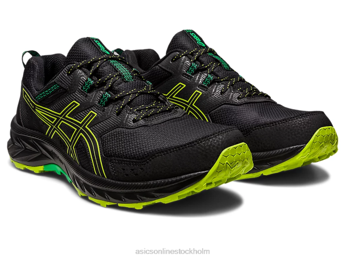 Asics gel-venture 9 män D6D0111 svart/limeskal