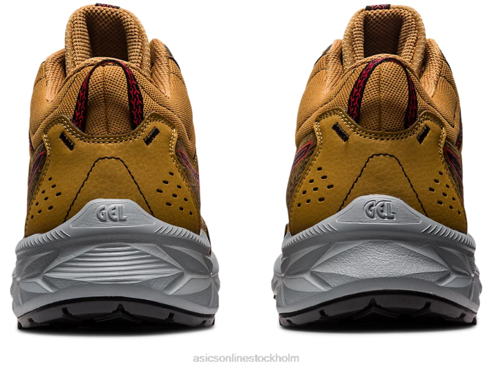 Asics gel-venture 9 mt män D6D0121 tan presidio/elektrisk röd