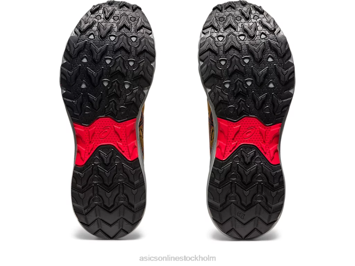 Asics gel-venture 9 mt män D6D0121 tan presidio/elektrisk röd
