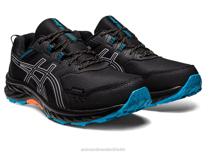 Asics gel-venture 9 vattentät män D6D0129 svart/skymningsviolett