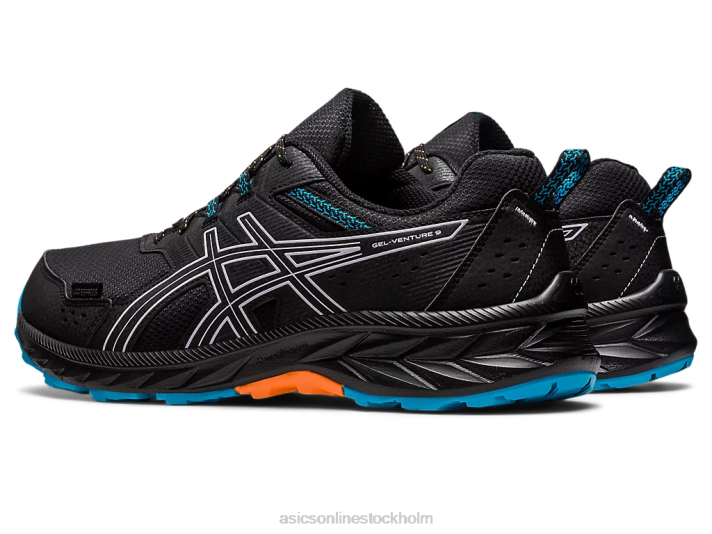 Asics gel-venture 9 vattentät män D6D0129 svart/skymningsviolett